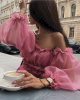 Шелковая органза ALTA MODA в цвете разбавленного бургунди