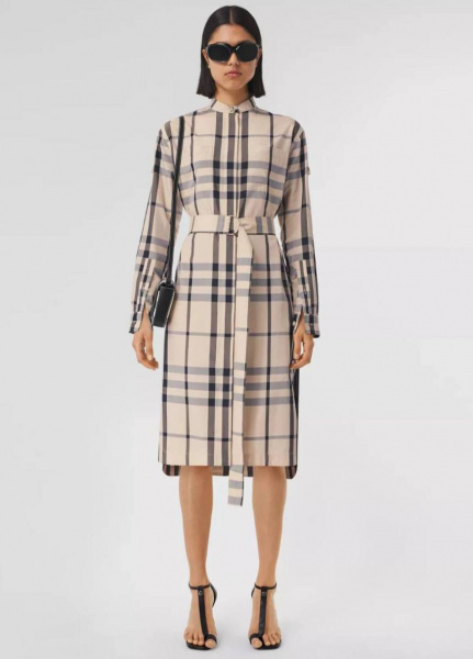 Шелковистый, шлифованный хлопок BURBERRY