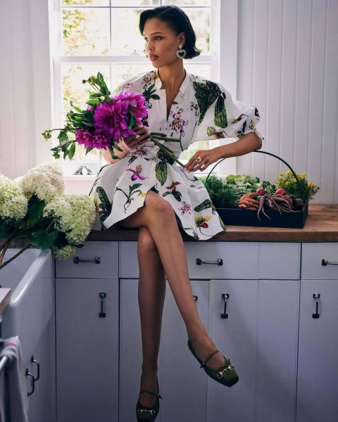 Шикарный хлопок Oscar De La Renta